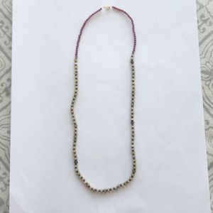 Jade and ruby necklace